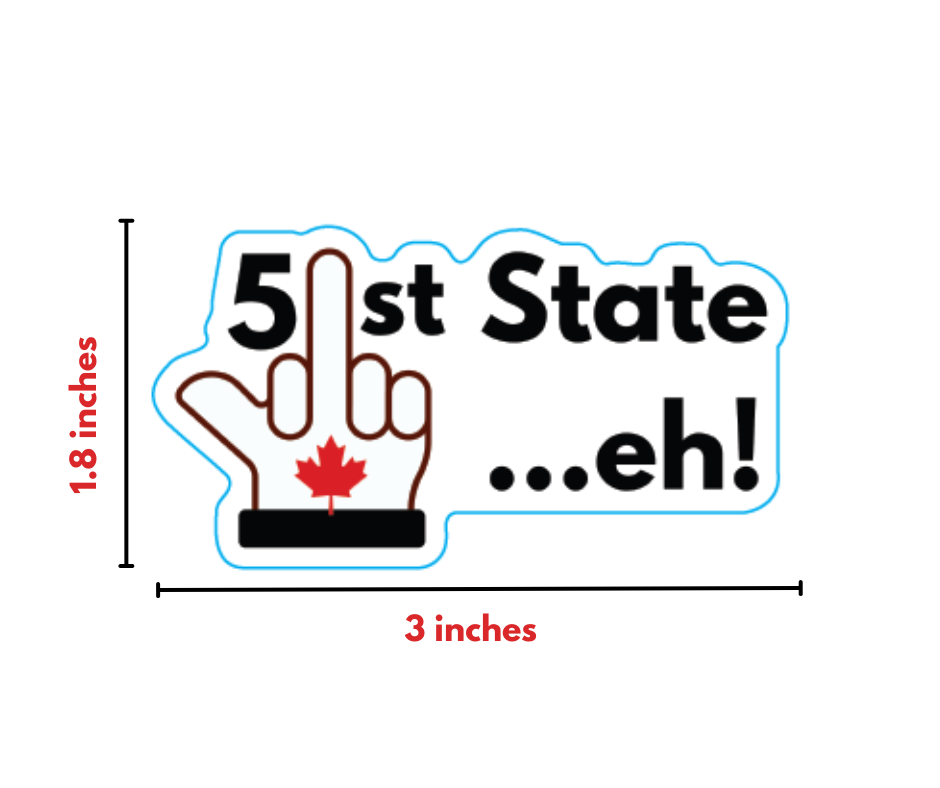 51st State...EH! 3" x1.6" Sticker (3 ea.)